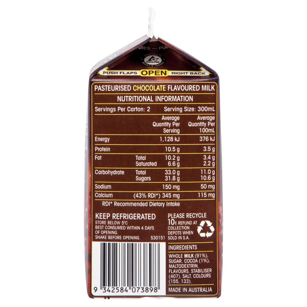 Oak Chocolate 600mL , Frdg2-Dairy - HFM, Harris Farm Markets
 - 2