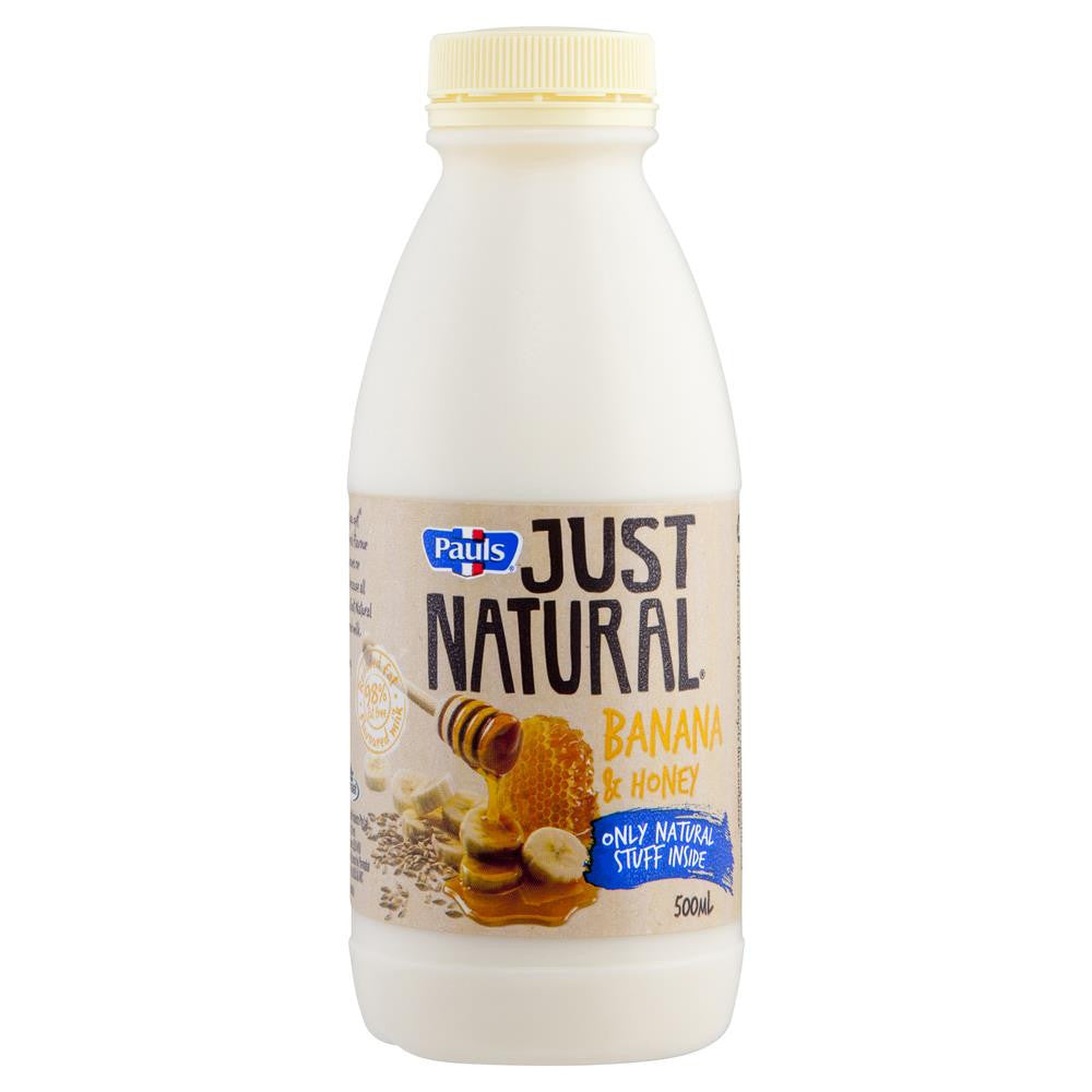 Pauls Just Natural Banana Honey 500mL , Frdg2-Dairy - HFM, Harris Farm Markets
 - 1
