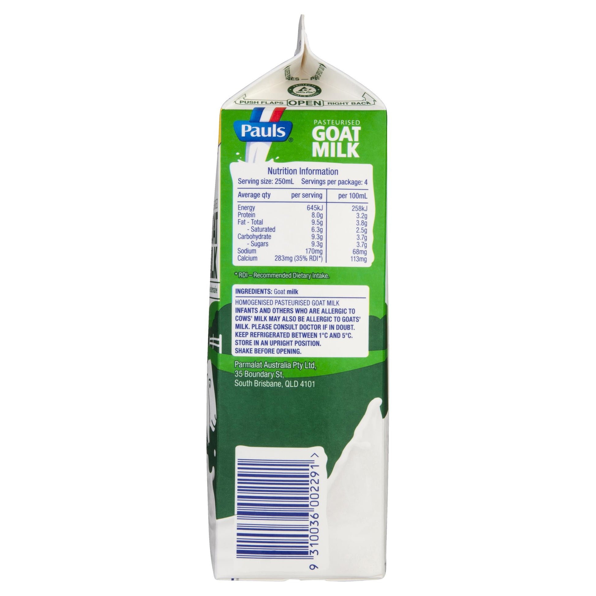 Pauls Milk Goat Pasteurised 1L , Frdg2-Dairy - HFM, Harris Farm Markets
 - 2