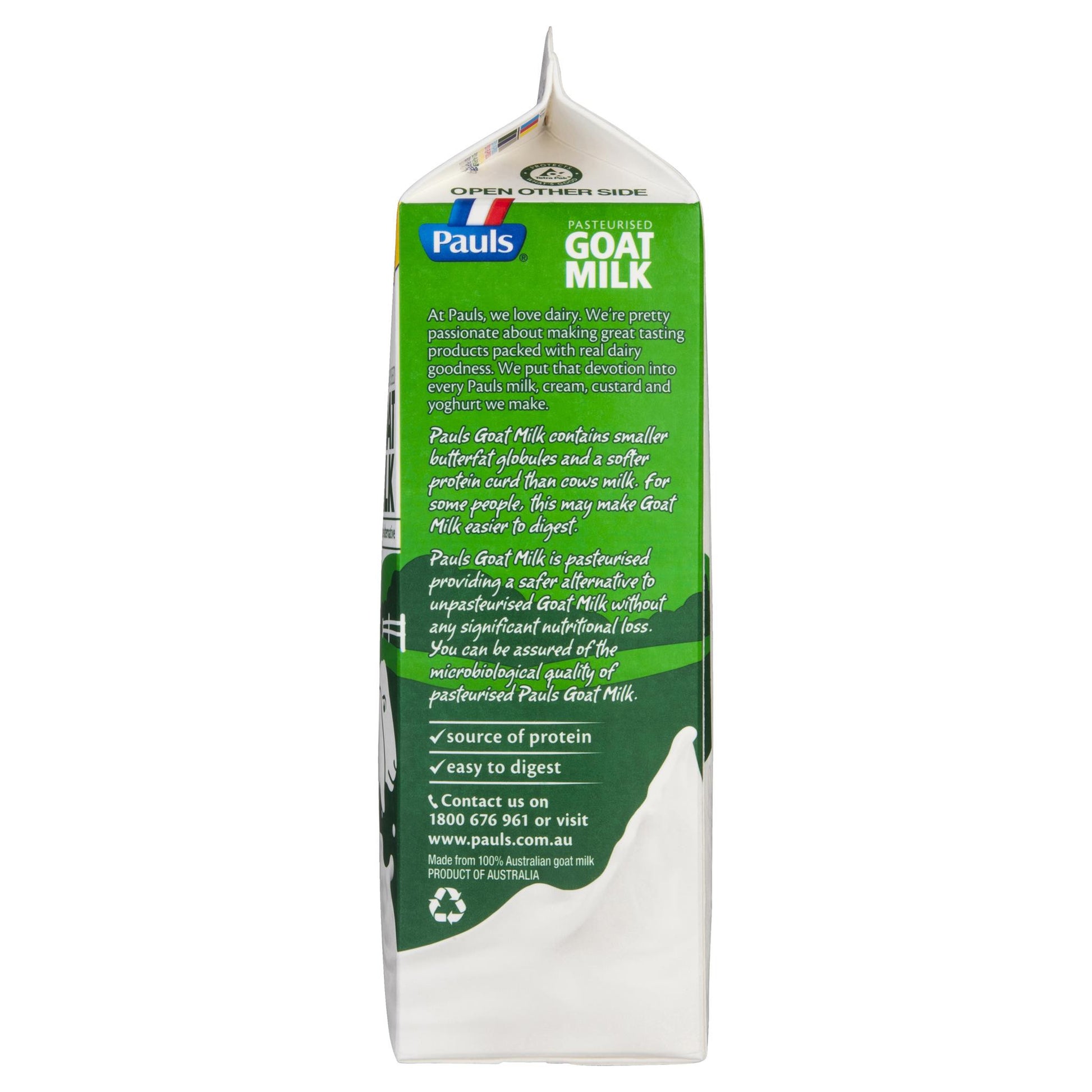 Pauls Milk Goat Pasteurised 1L , Frdg2-Dairy - HFM, Harris Farm Markets
 - 3
