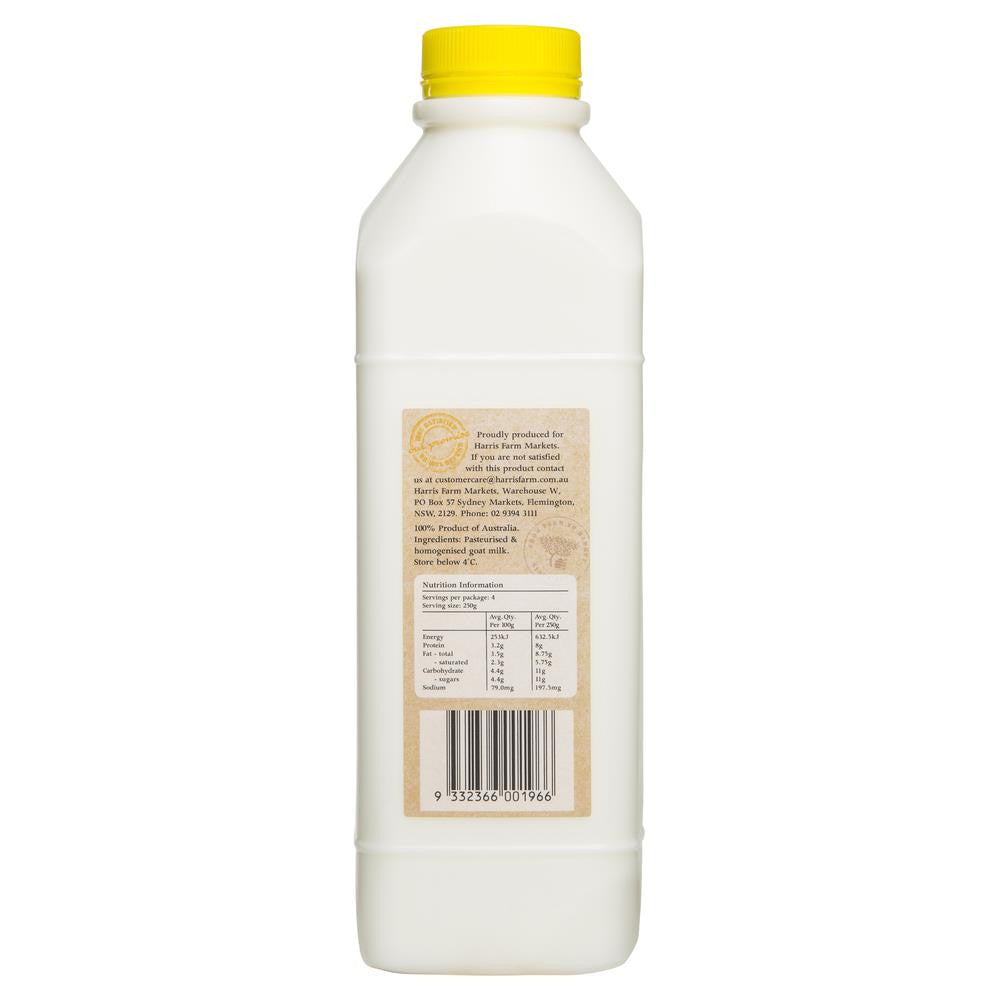 Harris Farm Pure Goats Milk 1L , Frdg2-Dairy - HFM, Harris Farm Markets
 - 2