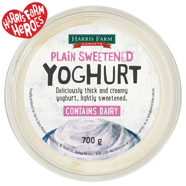 Harris Farm Yoghurt Plain Sweetened | Harris Farm Online