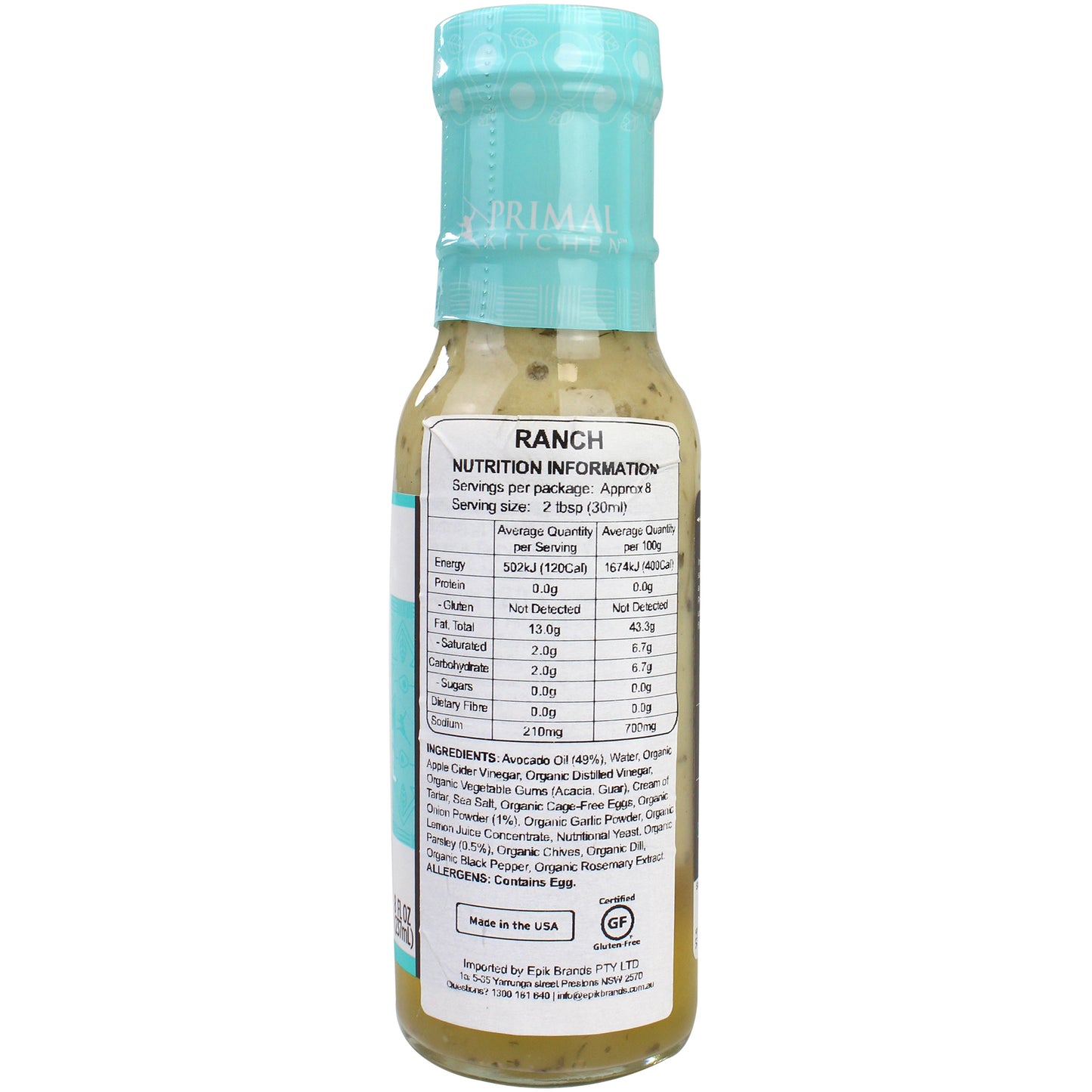 Primal Kitchen - Dressing & Marinade - Ranch | Harris Farm Online