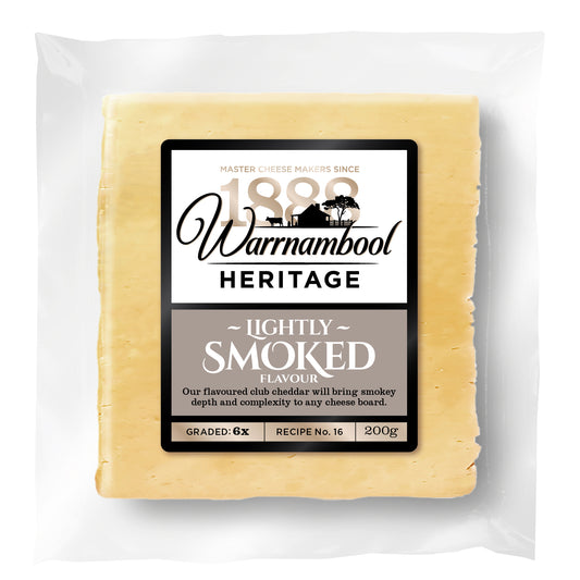 Warrnambool Smoked Club Cheddar Cheese 200g