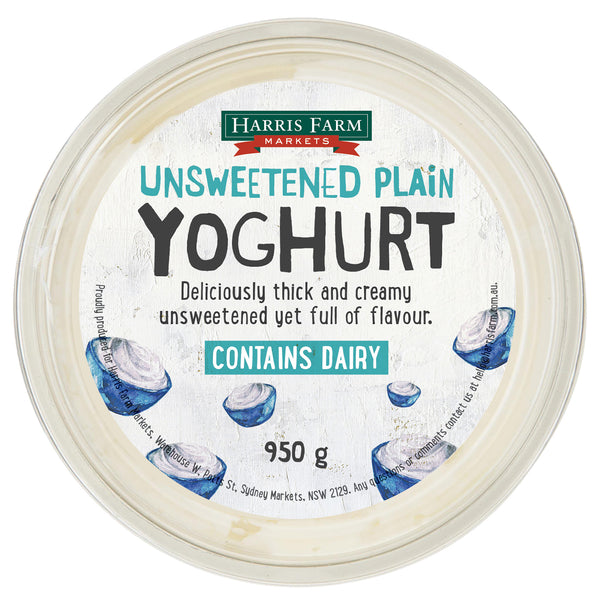 Harris Farm Yoghurt Unsweetened Plain 950g
