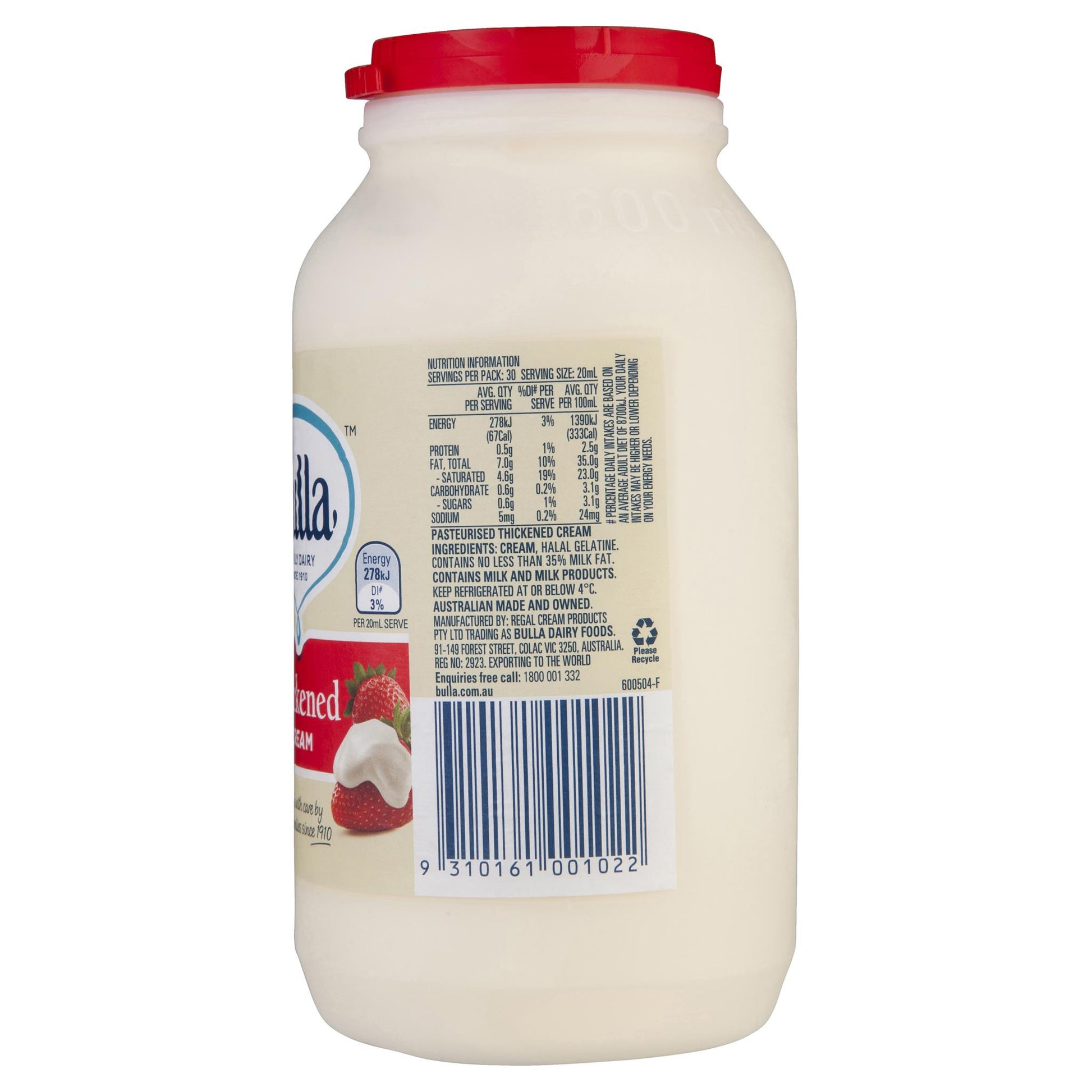 Bulla - Thickened Cream | Harris Farm Online