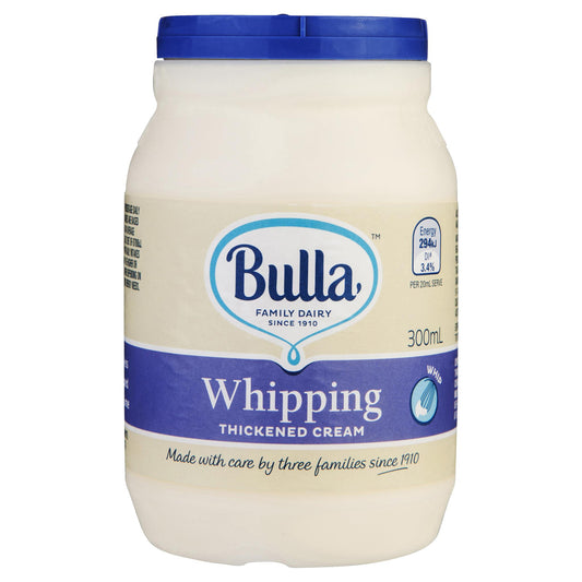 Bulla Cream Whipping 300ml , Frdg2-Dairy - HFM, Harris Farm Markets
 - 1