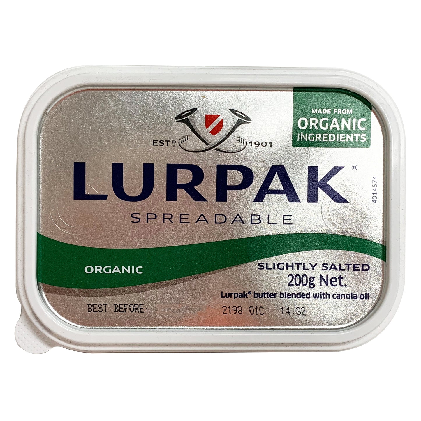Lurpak - Butter Slightly Salted - Organic Spreadable (200g)