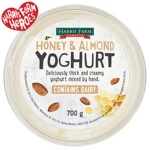 Harris Farm Yoghurt Honey and Almond 700g