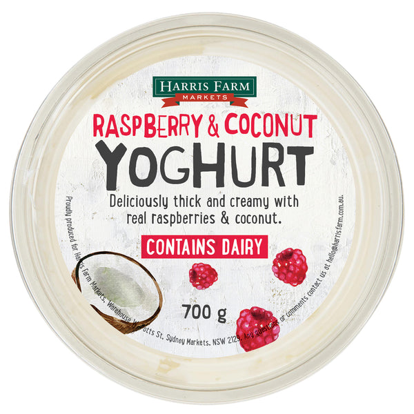 Harris Farm Yoghurt Raspberry and Coconut | Harris Farm Online