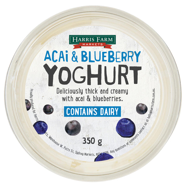 Harris Farm Yoghurt Acai and Blueberry 350g