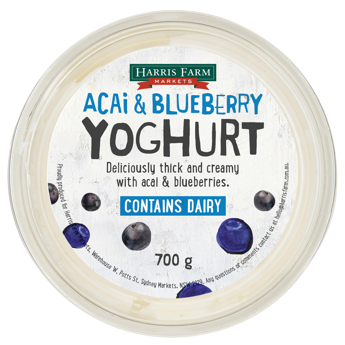 Harris Farm Yoghurt Acai and Blueberry | Harris Farm Online