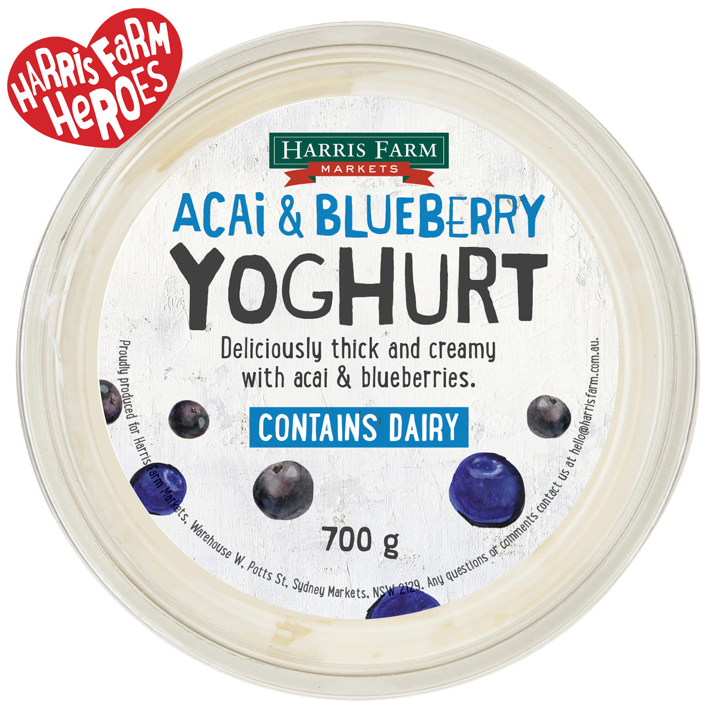 Harris Farm Yoghurt Acai and Blueberry | Harris Farm Online