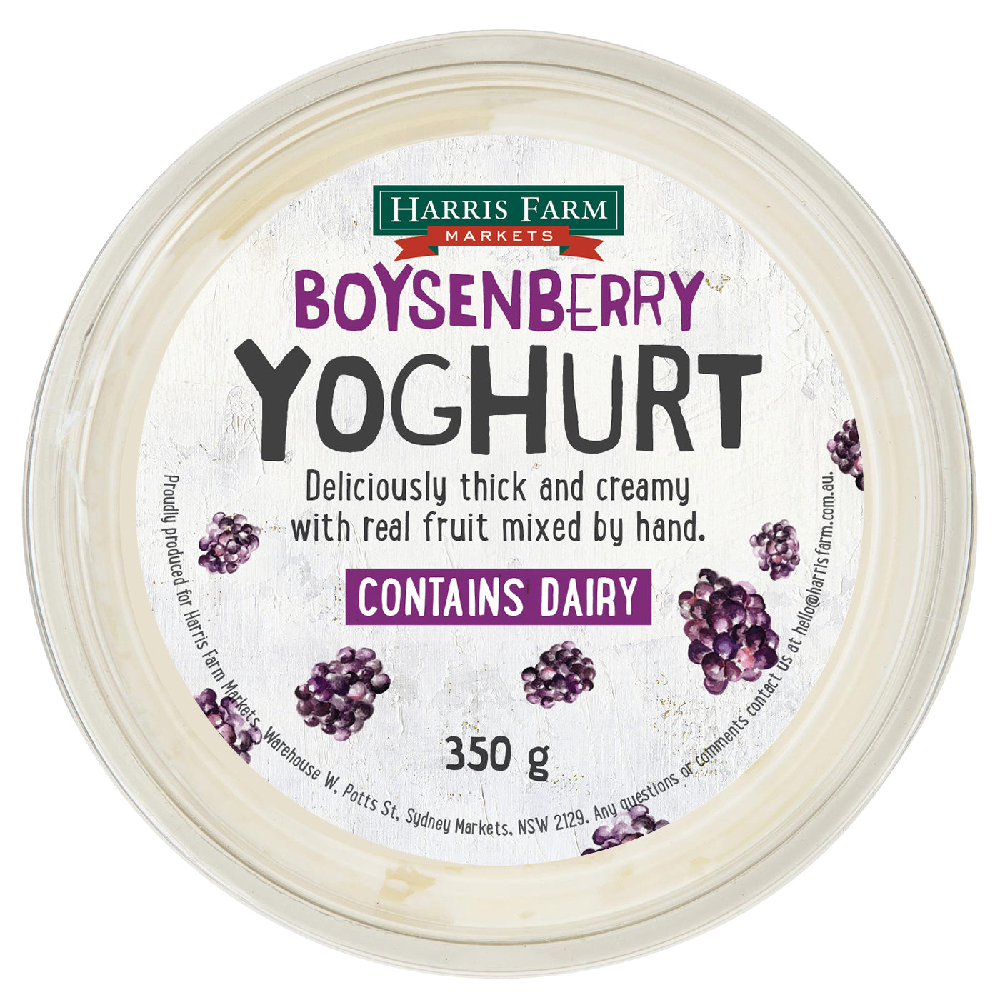 Harris Farm Yoghurt Boysenberry | Harris Farm Online