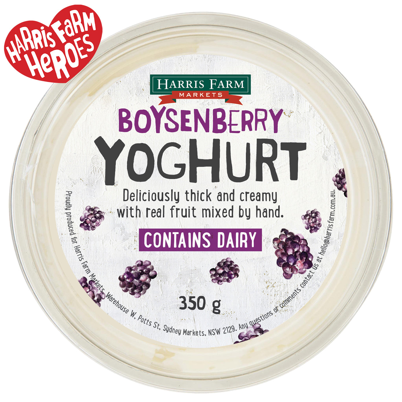 Harris Farm Yoghurt Boysenberry | Harris Farm Online
