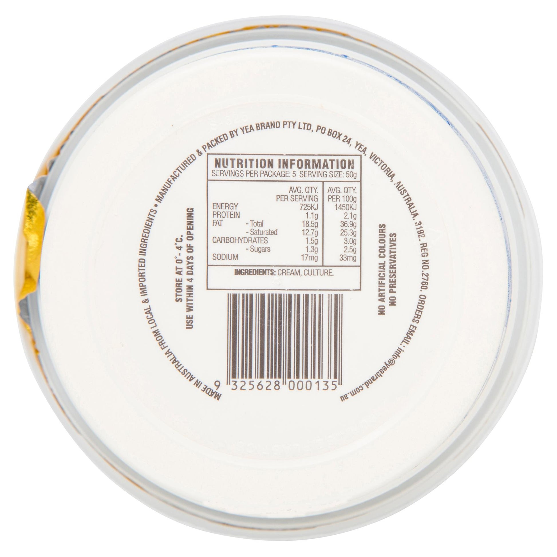 Yea Creme Fraiche 250g , Frdg2-Dairy - HFM, Harris Farm Markets
 - 2