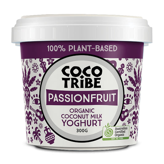 Coco Tribe Organic Coconut Milk Passionfruit Yoghurt | Harris Farm Online