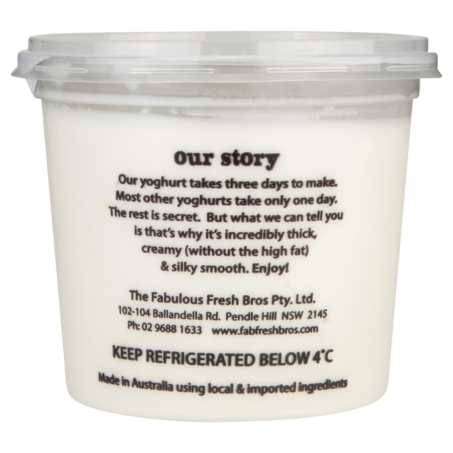 Ruby & Roy's Yoghurt Vanilla Bean 350g , Frdg2-Dairy - HFM, Harris Farm Markets
 - 2