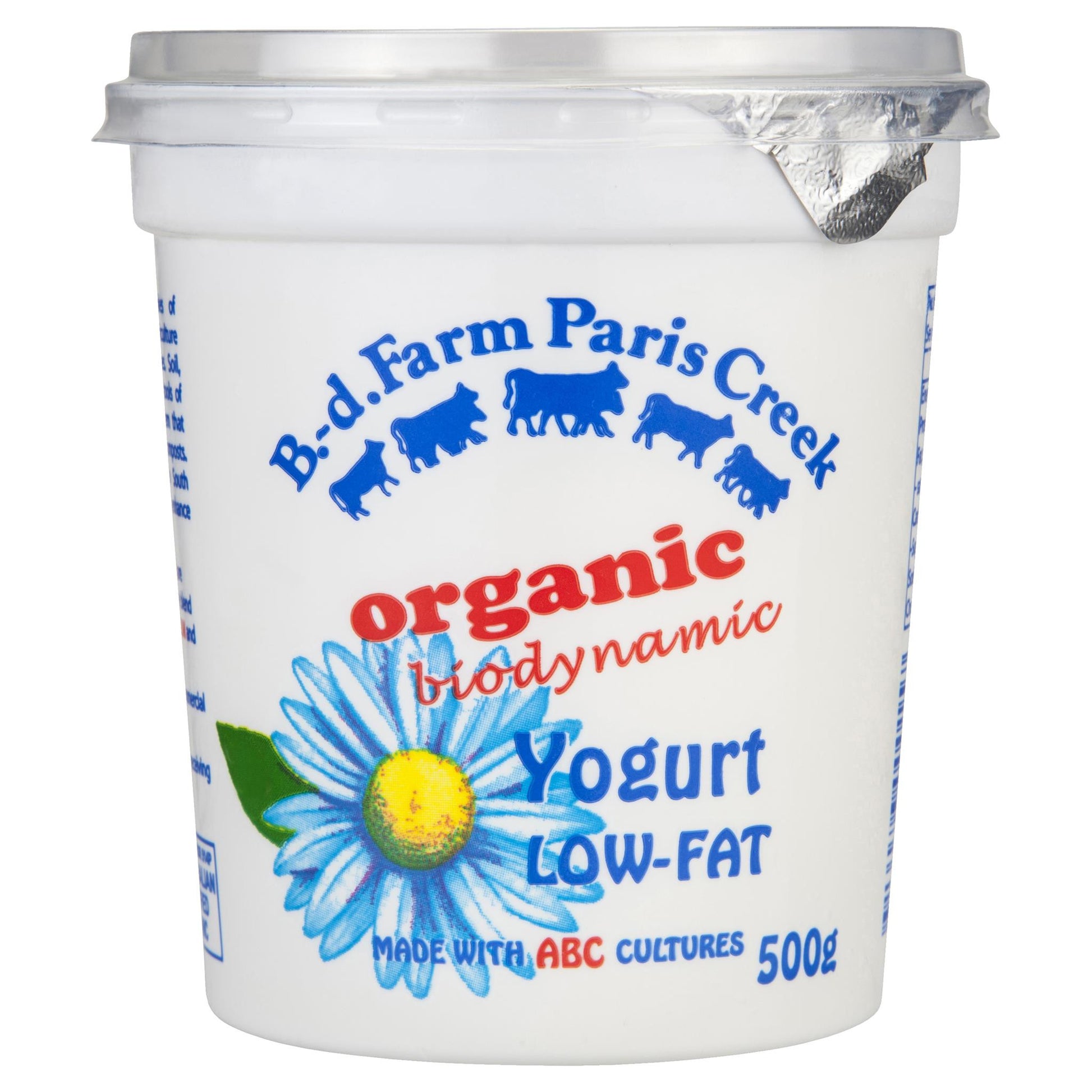 Paris Creek Organic Low Fat Yogurt 500g , Frdg2-Dairy - HFM, Harris Farm Markets
 - 1