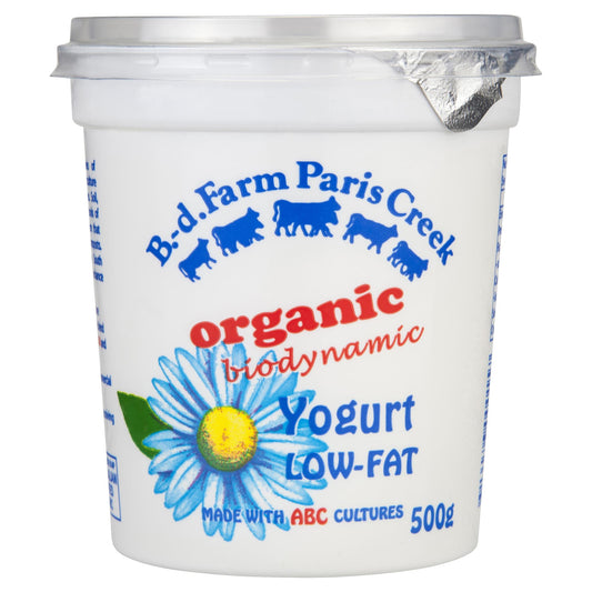 Paris Creek Organic Low Fat Yogurt 500g , Frdg2-Dairy - HFM, Harris Farm Markets
 - 1