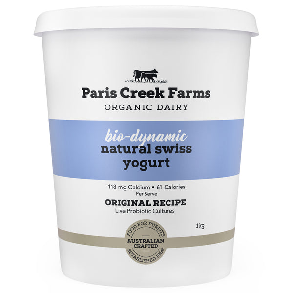 Paris Creek Farms Bio Dynamic Organic Natural Swiss Yoghurt | Harris Farm Online