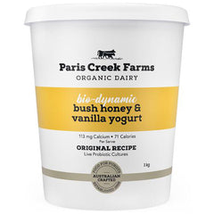Paris Creek Farms Bio Dynamic Organic Bush Honey and Vanilla Yoghurt | Harris Farm Online