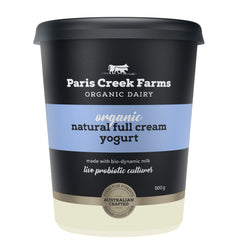 Paris Creek Farms Organic Natural Full Cream Yoghurt | Harris Farm Online