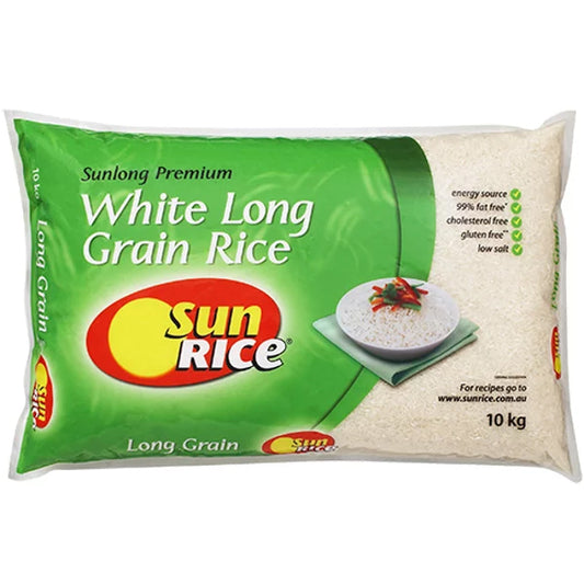 Sunrice White Long Grain Rice 10kg