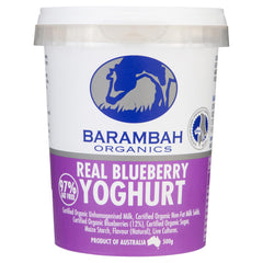 Barambah Organics Yoghurt Real Blueberry 500g , Frdg2-Dairy - HFM, Harris Farm Markets
 - 1