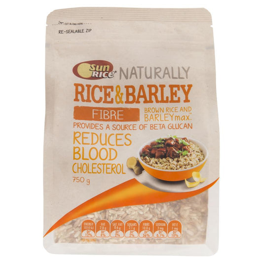SunRice Naturally Rice & Barley Fibre Brown Rice and Barleymax 750g , Grocery-Quinoa/Noodle - HFM, Harris Farm Markets
 - 1