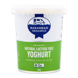 Barambah Organics Lactose Free Natural Yoghurt 500g