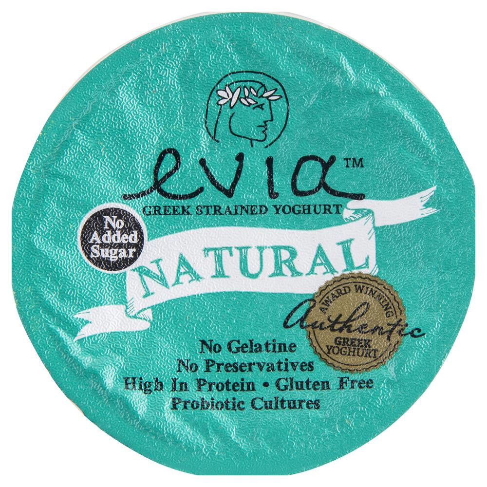 Evia Strained Greek Yoghurt Natural 170g , Frdg2-Dairy - HFM, Harris Farm Markets
 - 2