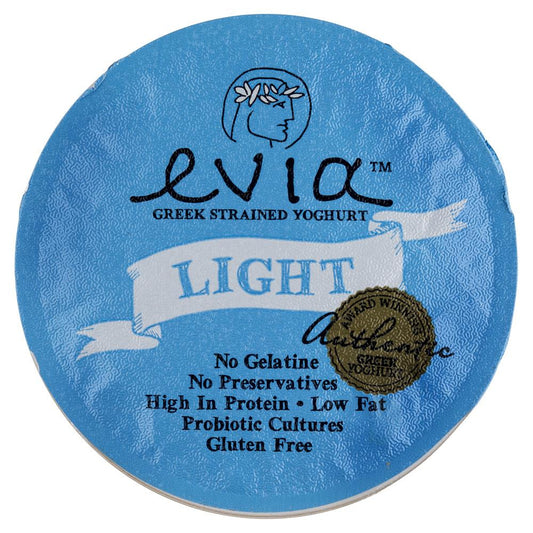 Evia Strained Greek Yoghurt Thick Lite Tropical 170g , Frdg2-Dairy - HFM, Harris Farm Markets
 - 2
