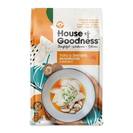 House Of Goodness Tofu and Shitake Mushroom Dumplings 275g | Harris Farm Online 