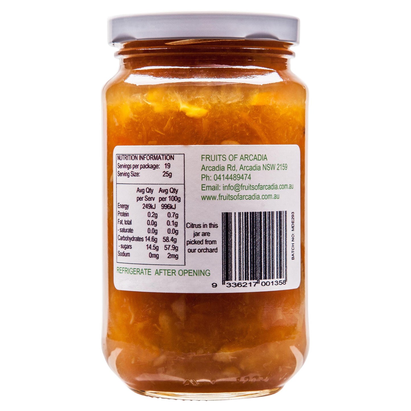 Fruit Arcadia Marmalade 475g , Grocery-Condiments - HFM, Harris Farm Markets
 - 2