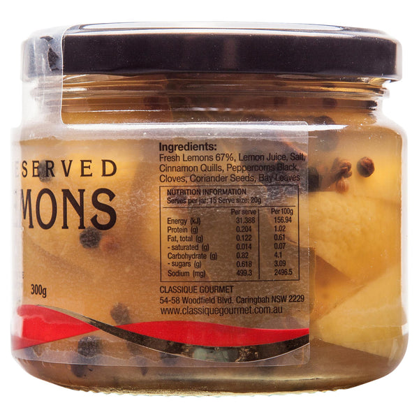 Classique Preserved Lemons 300g , Grocery-Can or Jar - HFM, Harris Farm Markets
 - 3