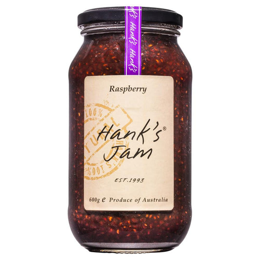 Hanks Raspberry Jam 600g , Grocery-Spreads - HFM, Harris Farm Markets
 - 1