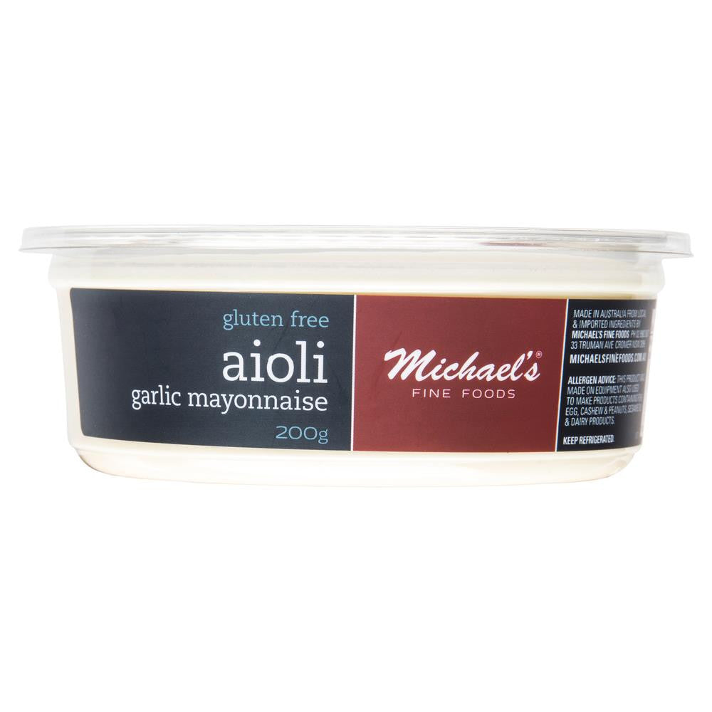 Michaels Fine Foods Aioli Garlic Mayonnaise 200g , Frdg1-Antipasti - HFM, Harris Farm Markets
 - 2