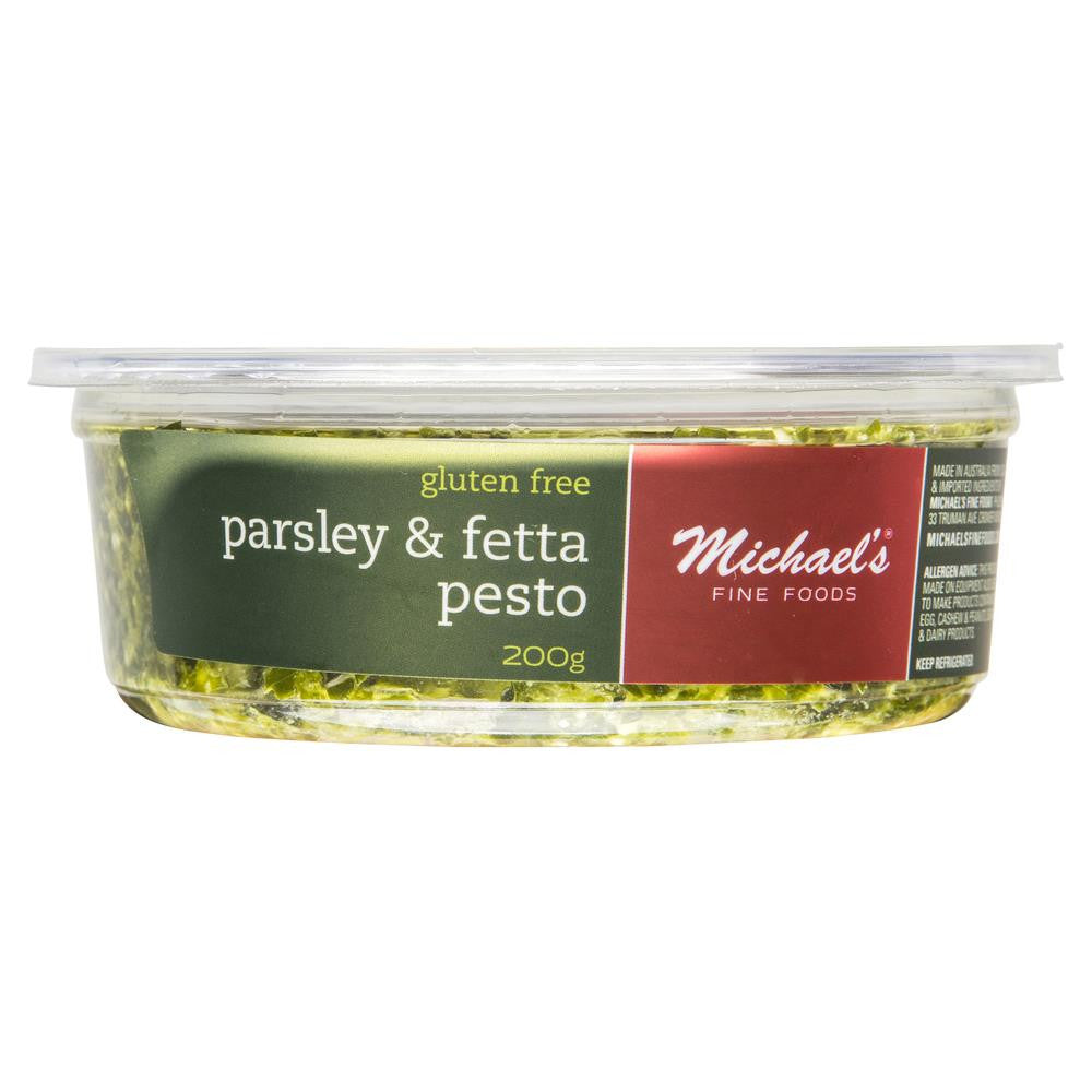 Michaels Fine Foods Parsley Fetta Pesto 200g , Frdg1-Antipasti - HFM, Harris Farm Markets
 - 2