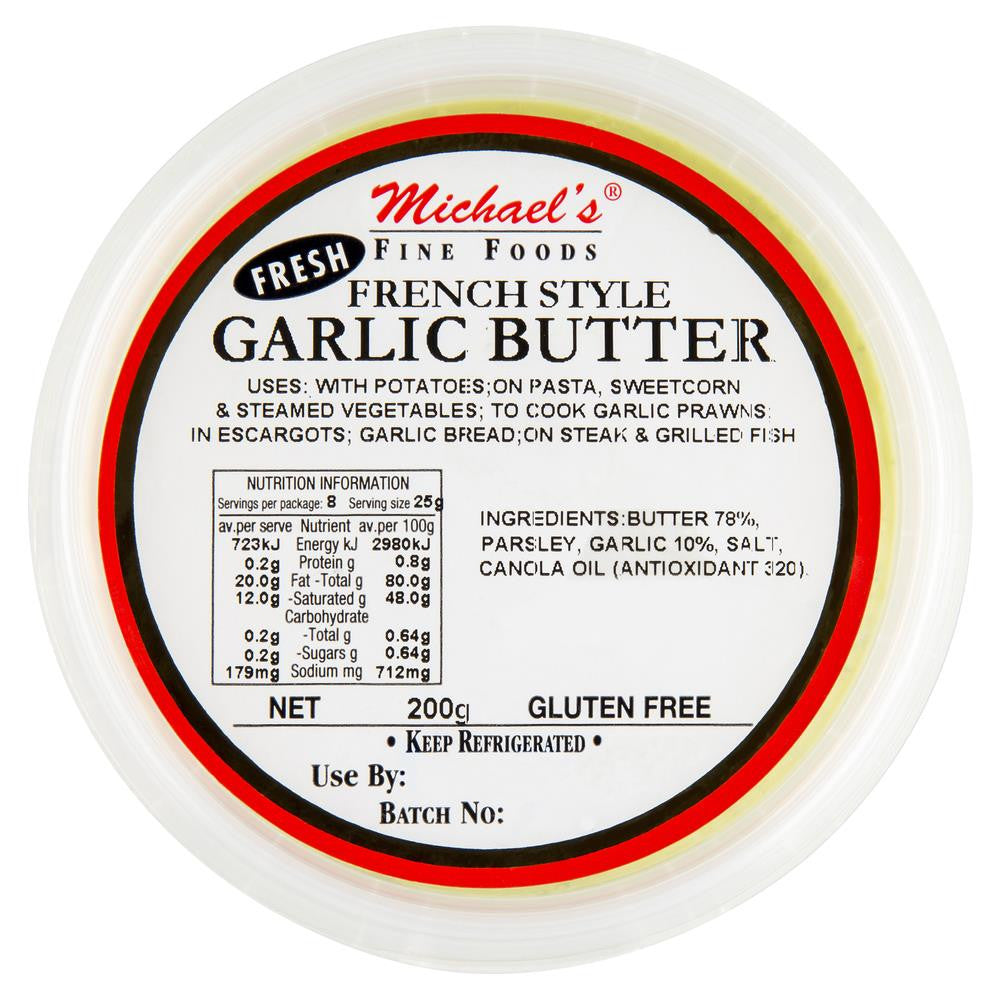 Michaels Fine Foods Garlic Butter 200g , Frdg2-Dairy - HFM, Harris Farm Markets
 - 2