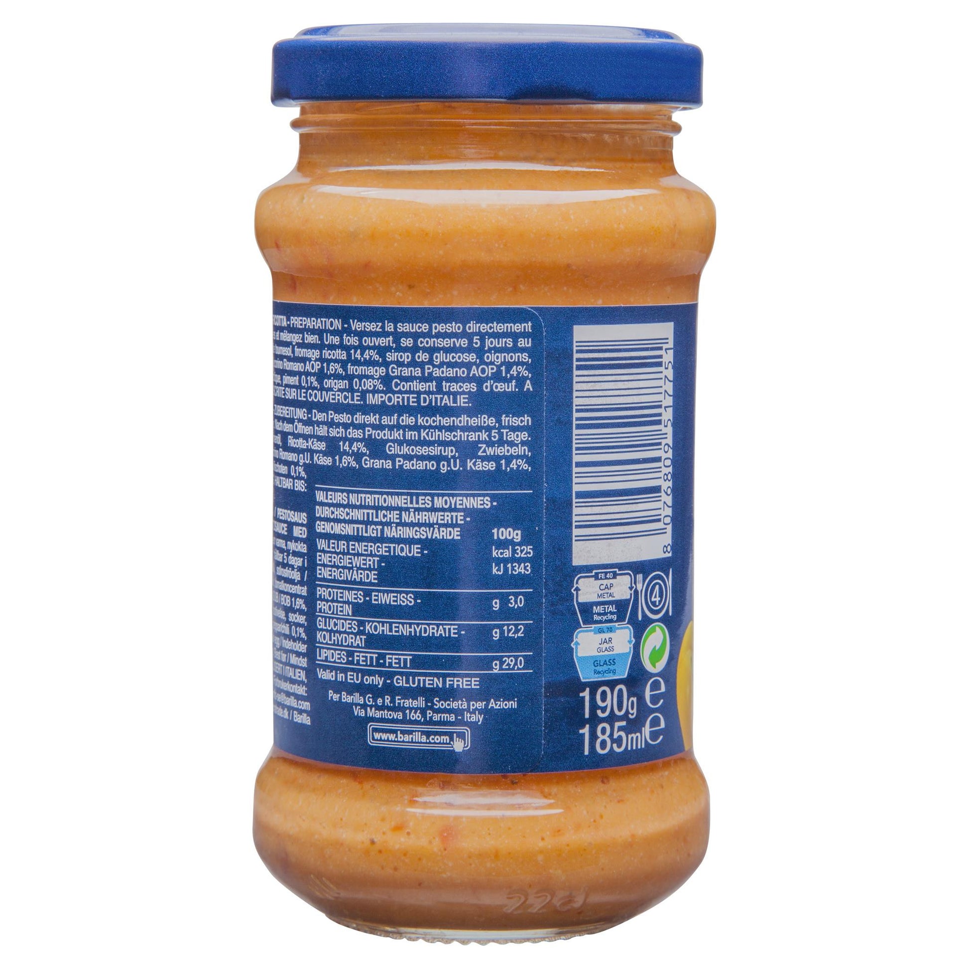 Barilla Pesto Calabrese 190g , Grocery-Pasta - HFM, Harris Farm Markets
 - 2