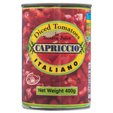 Capriccio Diced Tomatoes 400g , Grocery-Can Veg - HFM, Harris Farm Markets
 - 1