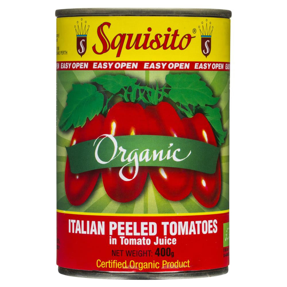 Squisito Organic Italian Peeled Tomatoes 400g , Grocery-Can or Jar - HFM, Harris Farm Markets
 - 1