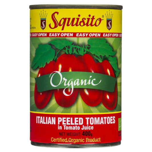 Squisito Organic Italian Peeled Tomatoes 400g , Grocery-Can or Jar - HFM, Harris Farm Markets
 - 1