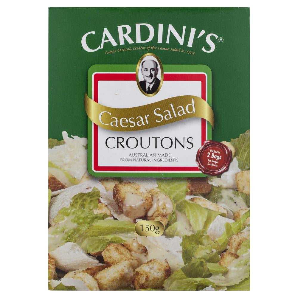 Cardinis Ceasar Salad Croutons 150g , Z-Bakery - HFM, Harris Farm Markets
 - 1