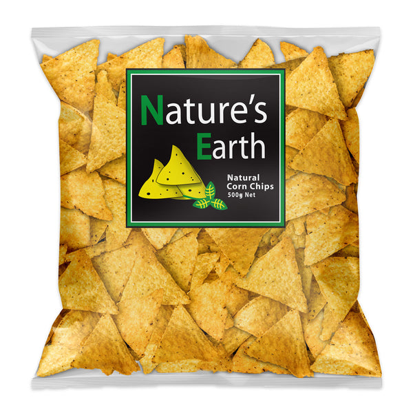 Nature's Earth Natural Corn Chips 500g | Harris Farm Online
