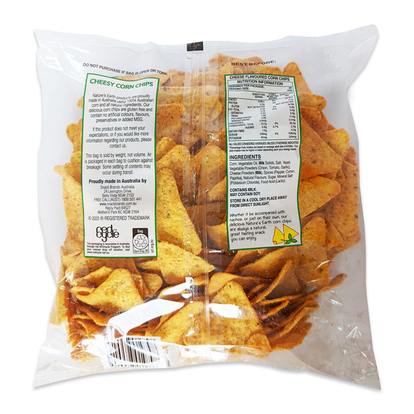 Nature's Earth Cheesey Corn Chips 500g