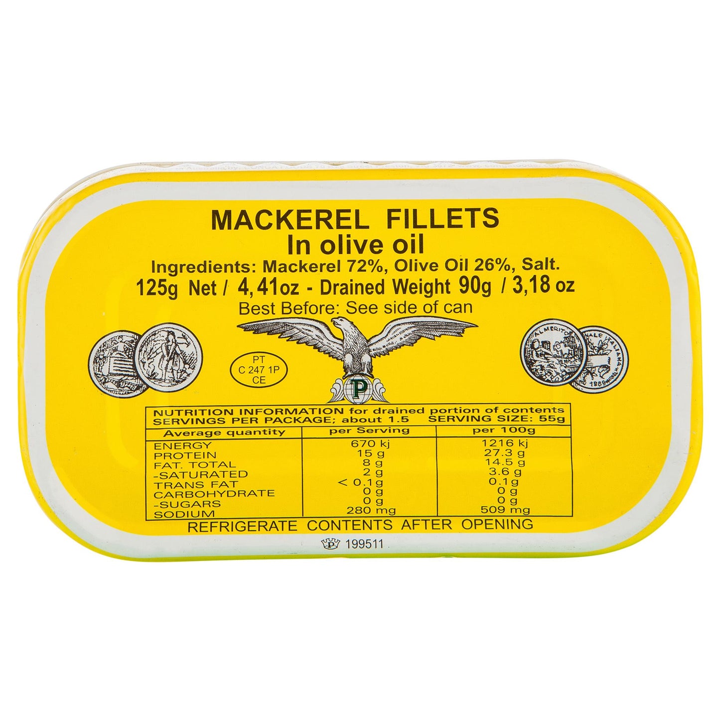 Angelo Mackerel 125g , Grocery-Can or Jar - HFM, Harris Farm Markets
 - 3