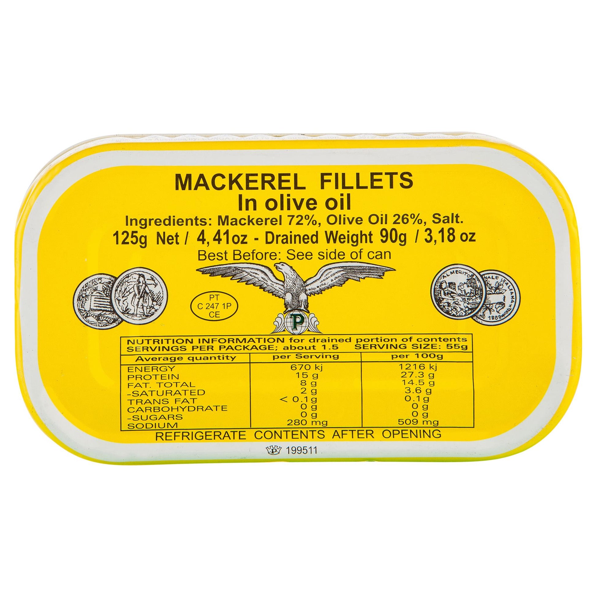 Angelo Mackerel 125g , Grocery-Can or Jar - HFM, Harris Farm Markets
 - 3