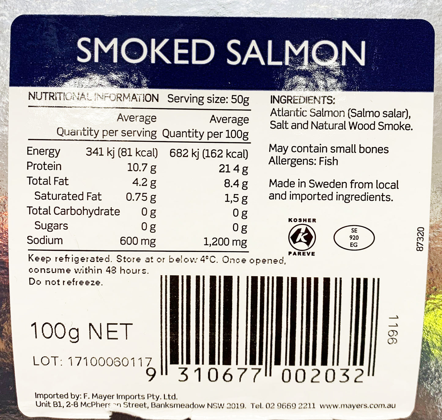 Salmon - Smoked Prepacked (100g) Royal Line